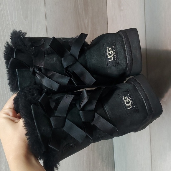 Ugg Australia Women 3280Y Classic Bailey Bow Boots shoes sz 5 - Picture 6 of 13